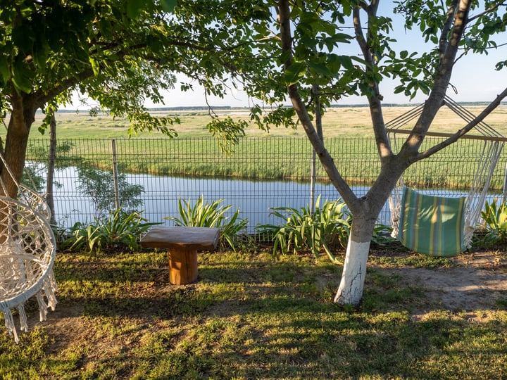 The entire Laguna Nuferilor guesthouse, overview shot for whole-property bookings